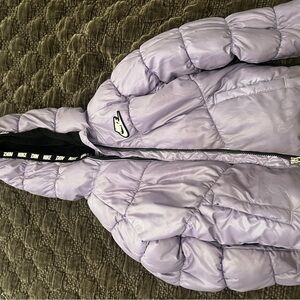 Girls Nike Lavender Puffer Coat